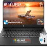 HP 14 inch Laptop Touch Screen Computer, Touchscreen Laptop 14 Inch|Lifetime Office, AMD Ryzen 3 Business College Students Laptop Notebook PC,16GB RAM 1TB SSD Windows 11 Pro Camera HDMI LongBattery