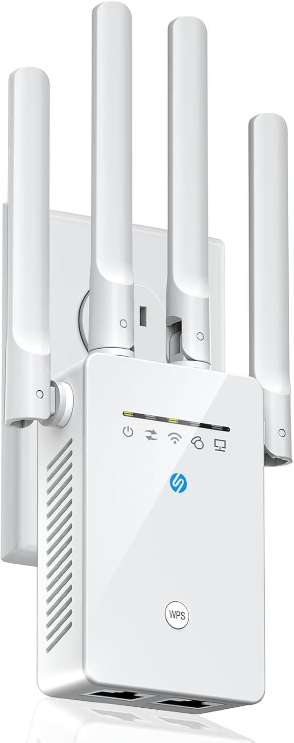 2025 WiFi Extender Signal Booster, Extend tecc WiFi Booster Extender for Home, New Gen 6X Faster Internet Booster Extender, WiFi Repeater Coverage up to 10K sq.ft and 65 Devices,1-Tap Easy Setup