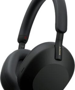 Sony WH-1000XM5 The Best Wireless Noise Canceling Headphones, Made Of Soft Fit Synthetic Leather, Integrated Processor V1, With 4 Beamforming Microphones, Up To 30-Hour Battery Life, Black
