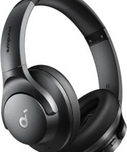 Soundcore by Anker Q20i Hybrid Active Noise Cancelling Headphones, Wireless Over-Ear Bluetooth, 40H Long ANC Playtime, Hi-Res Audio, Big Bass, Customize via an App, Transparency Mode