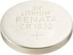 Renata CR1632 Batteries - 3V Lithium Coin Cell 1632 Battery (2 Count)