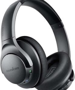 Soundcore Anker Life Q20 Hybrid Active Noise Cancelling Headphones, Wireless Over Ear Bluetooth Headphones, 60H Playtime, Hi-Res Audio, Deep Bass, Memory Foam Ear Cups, for Travel, Home Office
