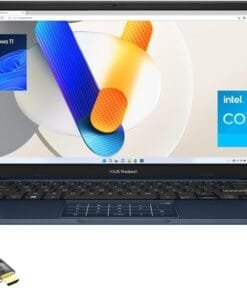 ASUS Vivobook Laptop for Students and Business, 14" FHD Micro-Edge Display, 12th Gen Intel Core i3-1215U, 24GB RAM, 1TB PCIe SSD, WiFi 6E, Webcam, 180° Lay-Flat, USB-C, PDG HDMI Cable, Win 11 Pro
