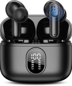 Wireless Headphones Bluetooth 5.4 Earbuds 42H Playtime LED Power Display Earphones IPX6 Waterproof in Ear Earbuds with 4 ENC Mic for Laptop Pad Android/iOS Phones