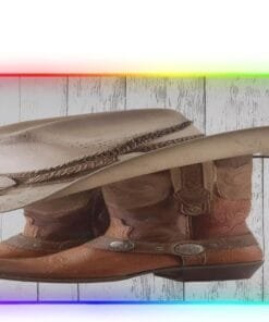 Brown Cowboy Boots Gaming Mouse Pad Led Mousepads RGB Backlit with 14 Lighting Modes, Non Slip Base Soft Computer Keyboard Mat for Gaming PC Laptop Desk, S