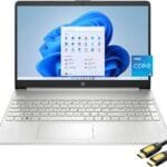 HP 15 Business & Student Laptop, 15.6"" FHD Micro-Edge Display, 11th Gen Intel Core i5-1135G7, 32GB RAM, 1TB SSD, Webcam, USB-C, WiFi, Long Battery Life, SPS HDMI Cable, Win 11 Home, Silver
