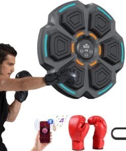 2025 New Boxing Wall Mount Machine, Smart Bluetooth Boxing Machine with Boxing Gloves for Adult & Kids, Music Boxing Machine for Home, Office, Gym