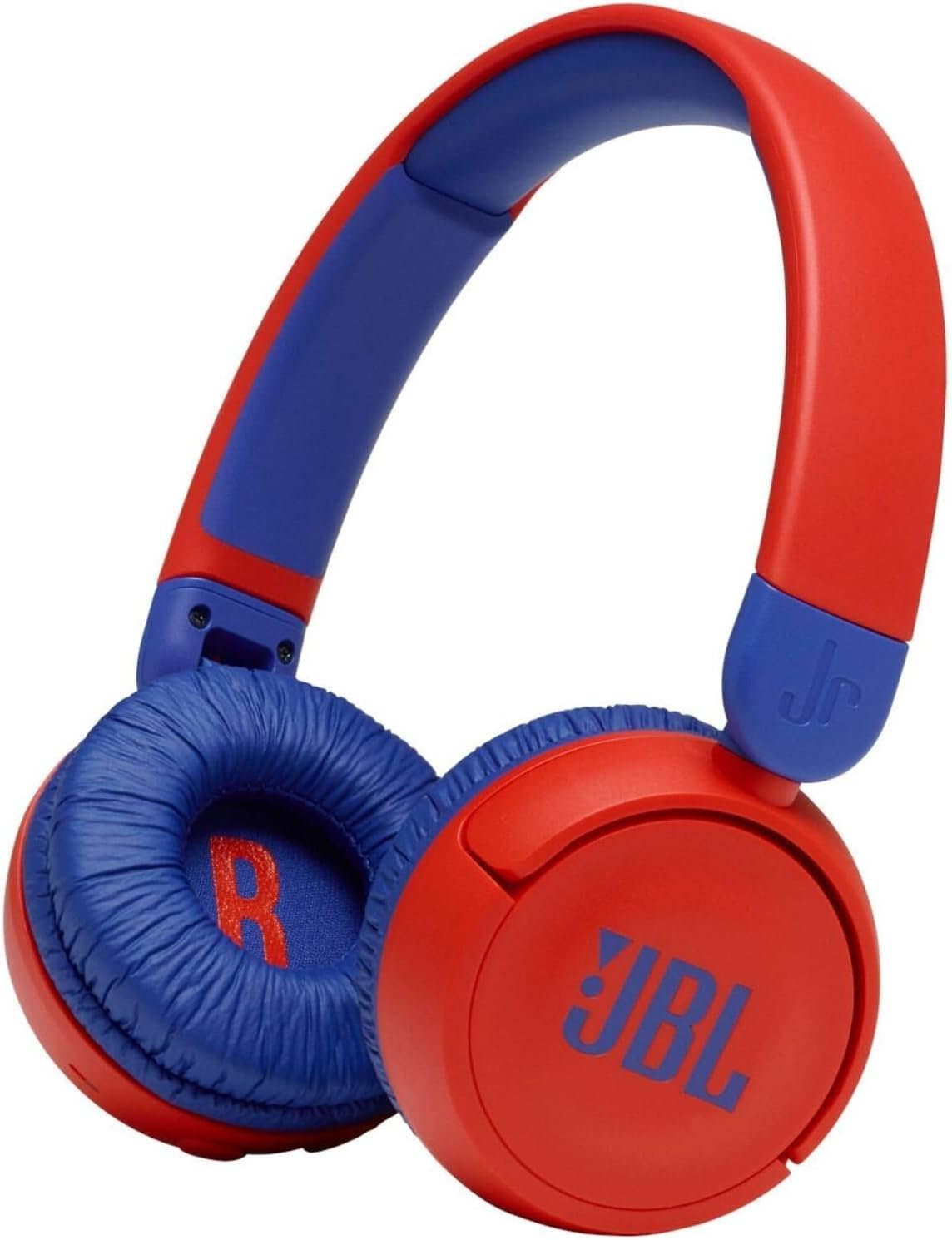 JBL Jr310BT Kids Wireless On-Ear Headphones - Bluetooth Headphones with Microphone, Safe Sound Under 85dB Volume, 30H Battery, Foldable, Comfort, Easy, Soft, Cool Colors (Red), Small