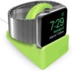 Orzly Elegant Apple Watch Charger Stand Apple Watch for All Series Ultra 49mm 2025 Series 10 46/42mm 9/8/7 45/ 41mm SE2/SE/6/5/4 44/40mm 3/2/1 42/38mm Durable TPU - Gift Boxed - Green