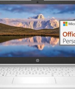 HP Laptop Computer 14" Ultral Light for Students and Business, 16GB RAM, 256GB Storage(64GB eMMC+256GB Ghost Manta SD), 1 Year Office 365, Webcam, HDMI, WiFi, USB-C, Win 11 S