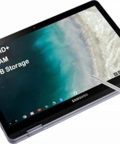 SAMSUNG Chromebook Plus V2 360 2-in-1 Laptop w/Dual Webcam (12.2" FHD+ Touchscreen,Intel Celeron 3965Y, 4GB RAM, 128GB (64GB eMMC+64GB SD Card), Stylus Pen) Home & Education, IST SDCard, Chrome OS