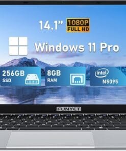 14 Inch Laptop Computer, Gaming Laptop, 8GB RAM 256GB SSD, Intel Celeron N5095 Processors, FHD 1920 x 1080, Supports 180 Angle Opening, Windows 11 Pro