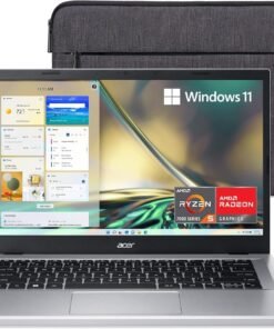 Acer Aspire 3 A314-23P-R3QA Slim Laptop | 14.0" Full HD IPS Display | AMD Ryzen 5 7520U Quad-Core Processor | AMD Radeon Graphics | 8GB LPDDR5 | 512GB NVMe SSD | Wi-Fi 6 | Windows 11 Home,Silver