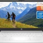 HP 2024 Stream 14 Inch Laptop for Students and Business, Intel Celeron N4120, White Laptop 16GB RAM + 320GB Storage (64GB eMMC+256GB MSD), ‎Intel UHD Graphics, 1-Year Office 365, Windows 11 S