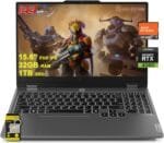 Lenovo LOQ Gaming Laptop 15.6" FHD IPS 144Hz (100% sRGB G-SYNC) AMD Octa-Core Ryzen 7 7435HS (Beats i7-12650H) 32GB RAM 1TB SSD GeForce RTX 4060 Backlit Nahimic Rapid Charge Win11 w/ICP Accessory