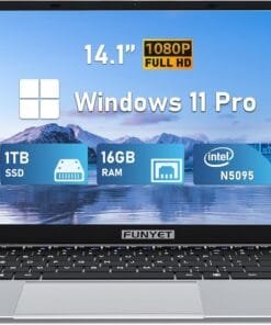 14 Inch Laptop Computer, Gaming Laptop, 16GB RAM 1TB SSD, Intel Celeron N5095 Processors, FHD 1920 x 1080, Supports 180 Angle Opening, Windows 11 Pro