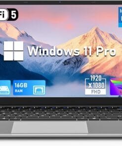 14 Inch Gaming Laptop, N5095 Laptop Computer(up to 2.9GHz), 16GB RAM 1TB SSD, FHD 1920 * 1080, 180 Angle Open, Windows 11 Pro, 2.4G+5G WiFi, BT 4.2, Mini HDMI
