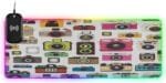 Old Fashioned Photo Cameras Gaming Mouse Pad Led Mousepads RGB Backlit with 14 Lighting Modes, Non Slip Base Soft Computer Keyboard Mat for Gaming PC Laptop Desk, M