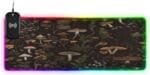 Retro Mushroom Forest Gaming Mouse Pad Led Mousepads RGB Backlit with 14 Lighting Modes, Non Slip Base Soft Computer Keyboard Mat for Gaming PC Laptop Desk, M