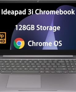 Lenovo Chromebook 15 (15.6" FHD, 4GB RAM, 128GB Storage (64GB eMMC + 64GB SD Card), 2TB Cloud Storage, Intel Celeron), Home & Student Laptop, Webcam, 10-Hr Long Battery Life, Wi-Fi 6, Chrome OS