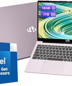 15.6 FHD Laptop, Win 11 Laptop Intel 12th Gen N100(Beat i3 1115G4), 16GB RAM 1TB SSD, WiFi 6, BT5.2, USB3.0, Type_C, Laptop Computer with Fingerprint Login Backlit Keyboard for Student and Business