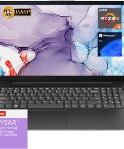 Lenovo V15 Laptop, 15.6" FHD Display, AMD Ryzen 5 5500U Hexa-core Processor (Beat Intel i7-1065G7), 16GB RAM, 512GB SSD, HDMI, RJ45, Numeric Keypad, Wi-Fi, Windows 11 Pro, Black