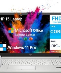 HP 15.6 Laptop Computer, Intel Core i5 Laptop Lifetime Microsoft Office, College Students Business Laptop 15 Inch FHD,32GB RAM 1TB SSD Notebook PC, Windows 11 Pro,10-Key Numeric Keyboard Camera HDMI