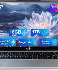 15.6" IPS FHD Student Laptop, 16GB RAM 1TB SSD, Intel Pentium Quad-Core N100 (Beat to i3-1115G4, Up to 3.4GHz), Backlit Keyboard, Fingerprint, 65W Type C, WiFi 6, BT5.2, USB3.0, Win 11
