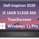 Dell Inspiron Touchscreen Laptop (15.6" FHD Touch, Intel Core i5-1155G7, 16GB RAM, 512GB SSD) for Business, Students, Enterprises, Numeric Keypad, Narrow-Bezel, Webcam, Win 11 Pro, Carbon Black