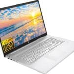 HP Laptop 17 inch for Business and Students, 17.3" FHD Display, AMD Ryzen 5 5500U(Beat i7-11370H), 16GB RAM, 512GB NVMe SSD, Fingerprint Reader, WiFi, HDMI, USB-C, Webcam, Win11, CUE Accessories