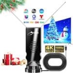 TV Antenna-TV Antenna Indoor, 2025 Updated Rabbit Ears TV Antenna for Smart TV Indoor,TV Antenna for Local Channels,Digital Antenna for Smart tv Indoor, Support 4k, 1080p Smart TV Local Channels