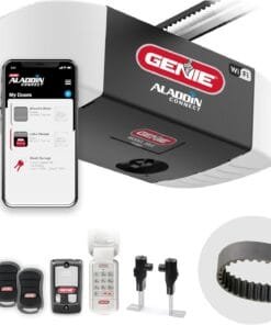 Genie QuietLift Connect – WiFi Smart Garage Door Opener with Added Wireless Keypad, ¾ HPC Smart Belt Drive – Compatible with Alexa and Google Assistant, Model 3053-TKV