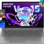 Lenovo Laptop V15 for Business, Home, Student (15.6" FHD, AMD Ryzen 7 7730U (Beat Intel i7-1355U), 40GB RAM, 1TB SSD), Numeric Keypad, Webcam w/Shutter, RJ-45, Win 11 Pro w/AI Copilot, Grey