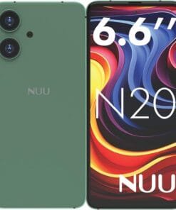 NUU N20 Basic Cell Phone – Unlocked Android Phone for T-Mobile, Mint Mobile, Metro & More. Features Dual SIM 4G, 6GB RAM, 128GB Storage, Wide-Angle Camera, and US Warranty. Perfect for Teens.(Green)