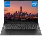 Lenovo V15 Business Portable Laptop, 15.6" FHD Anti-Glare Display, 8GB RAM, 128GB SSD, Intel Dual Core Processor, Ethernet RJ-45, Windows 11 Home, Type-C, HDMI, Webcam, Black
