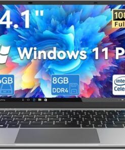 ANTEMPER 14.1 Inch Windows 11 Laptop Computer, 256GB SSD 8GB RAM, Intel Celeron N4020C(up to 2.8GHz), Full HD 1920x1080 Laptops, Mini HDMI, USB3.0, Webcam, TF Card, Type-c, 5000mAh Battery, Gray