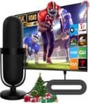 2025 TV Antenna Signal Enhance with 800+ Miles Range Supports 1080p 4K for HDTV Cable, Smart HDTV, Older TVs, 18ft HDTV Cable for Free Channel-18FT Coax Cable