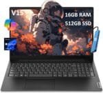 Lenovo V15 Gen 4 (15.6" FHD Anti-Glare, 13th Intel Core i5-13420H (Beat i7-1255U), 16GB RAM, 512GB SSD) for Business, Home, Military Grade, Ethernet, Webcam, IST Hub, Win 11 Pro w/AI Copilot, Black